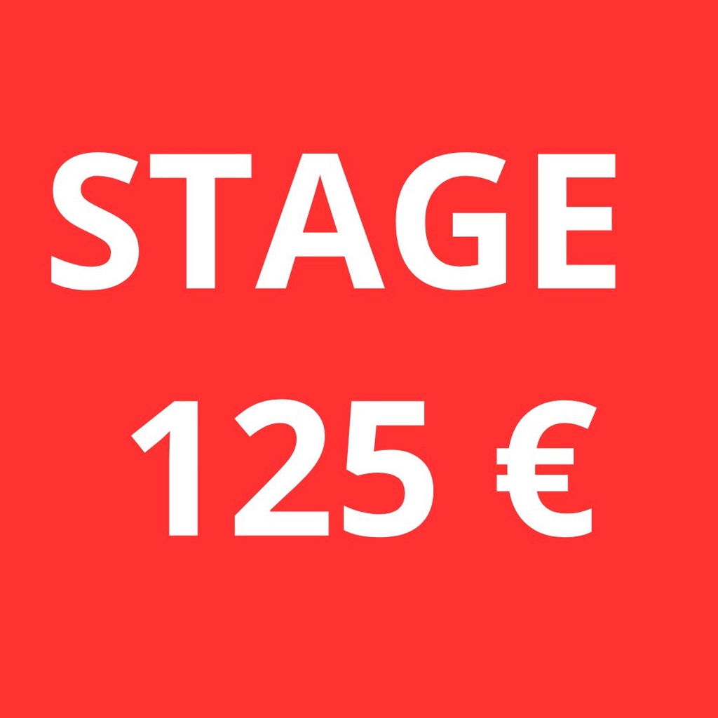 STAGE* - 125€ - Membres Académie/Frères